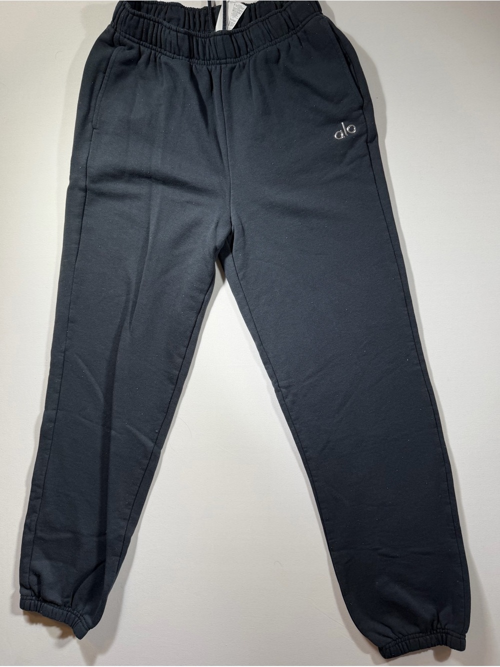 ALO Yoga Black Women's Track Joggers with Elastic Cuffs